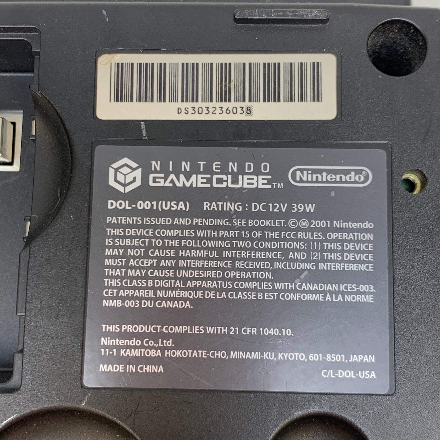 Nintendo GameCube Console Gaming System DOL-001 Black