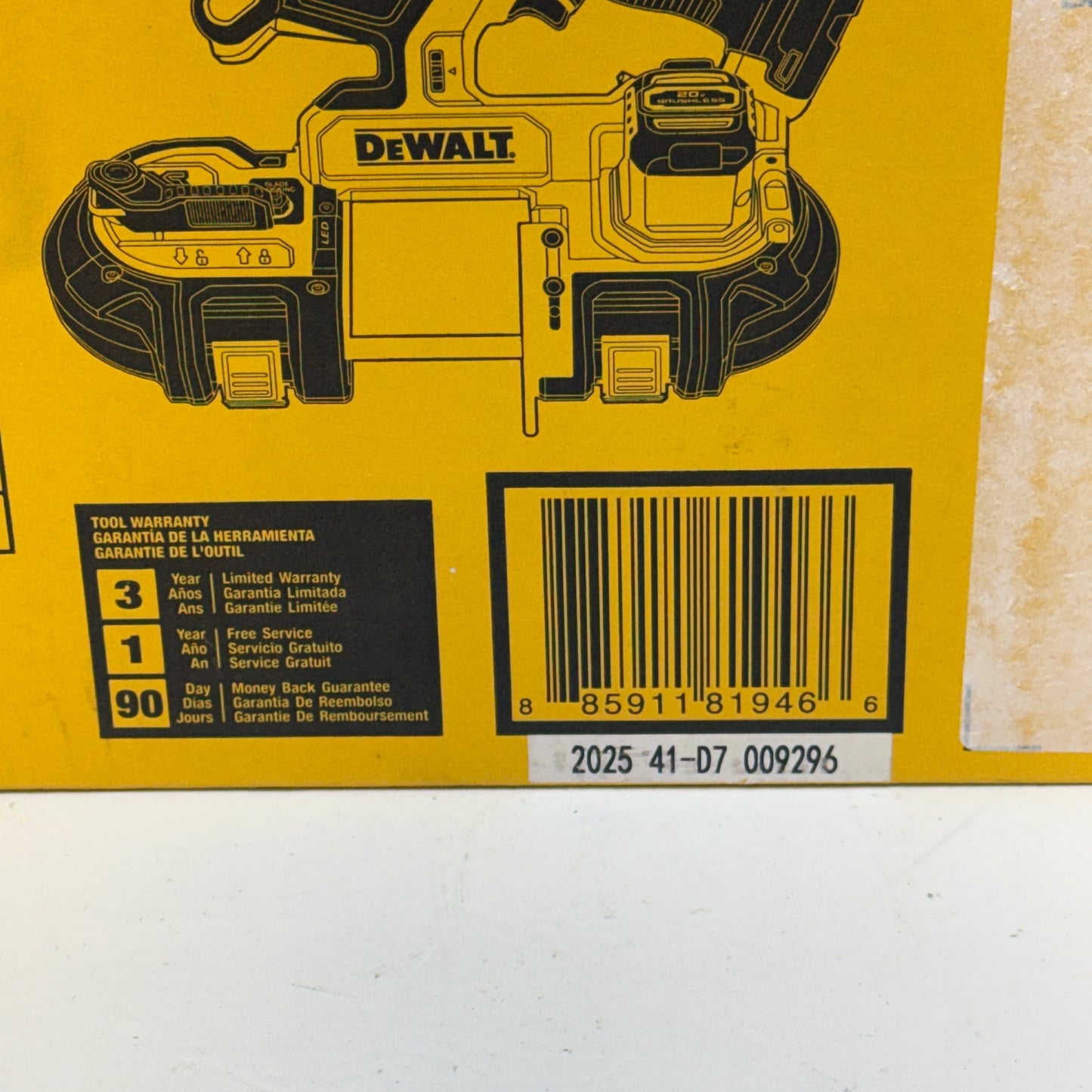 New DeWalt DCS379B 20V MAX Dual Switch Band Saw