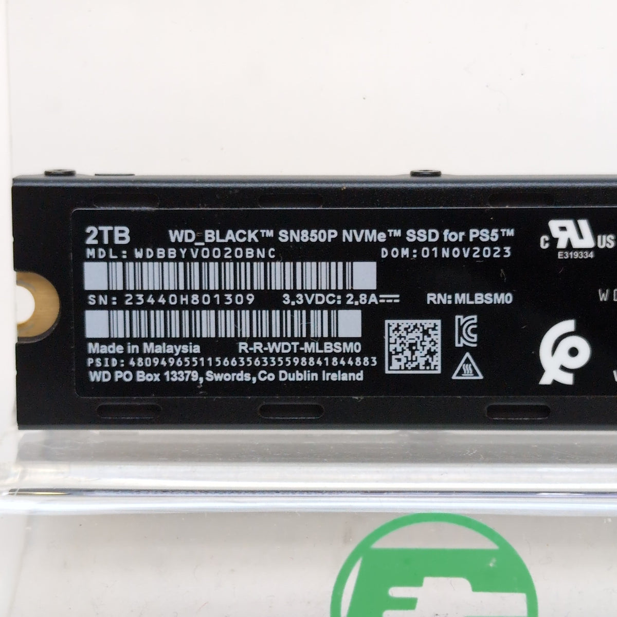Western Digital WD M.2 2280 BLACK SN850 2TB M.2 NVMe Gen 4.0 x 4 SSD