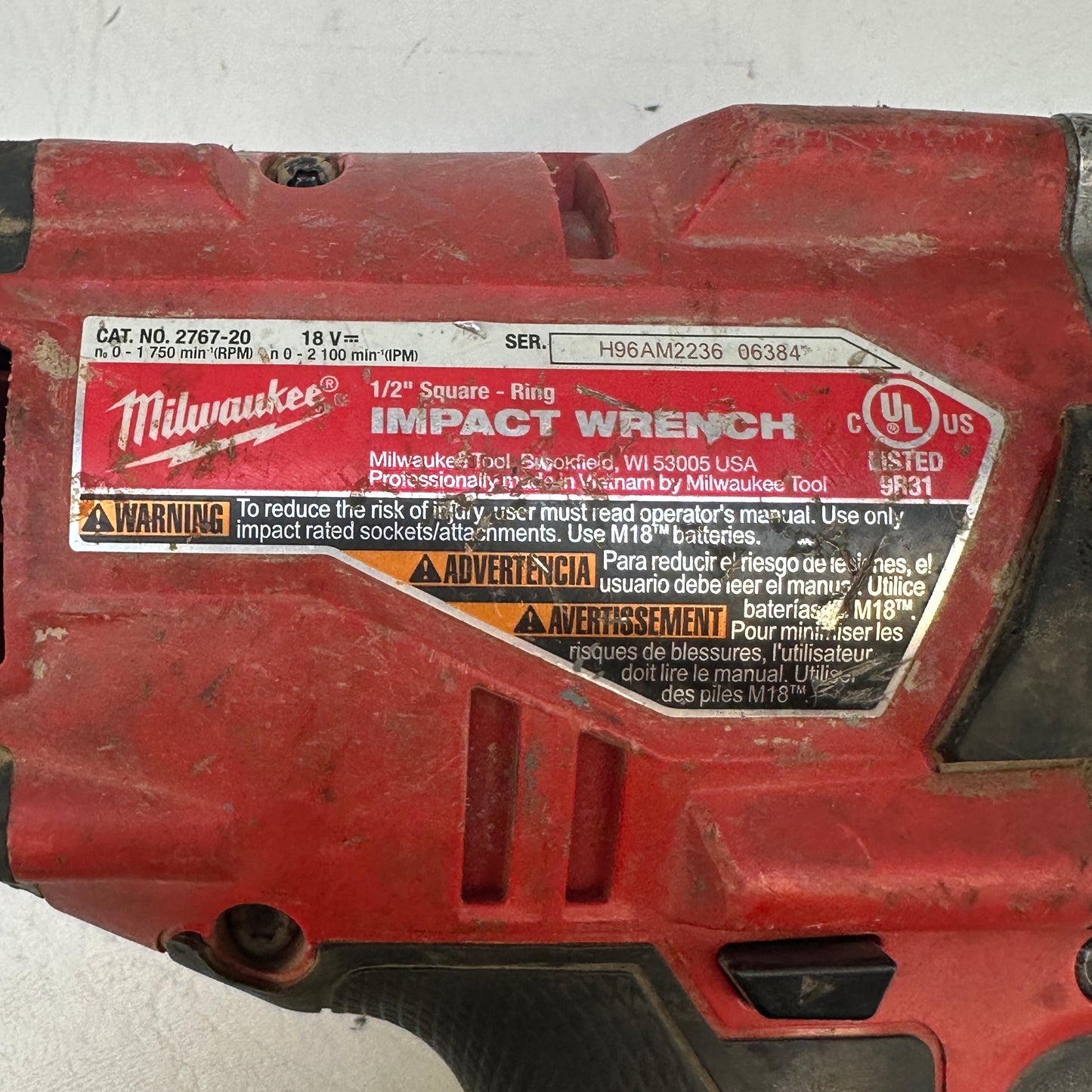 Milwaukee 2767-20 M18 FUEL High Torque 1/2" Impact Wrench w/Friction