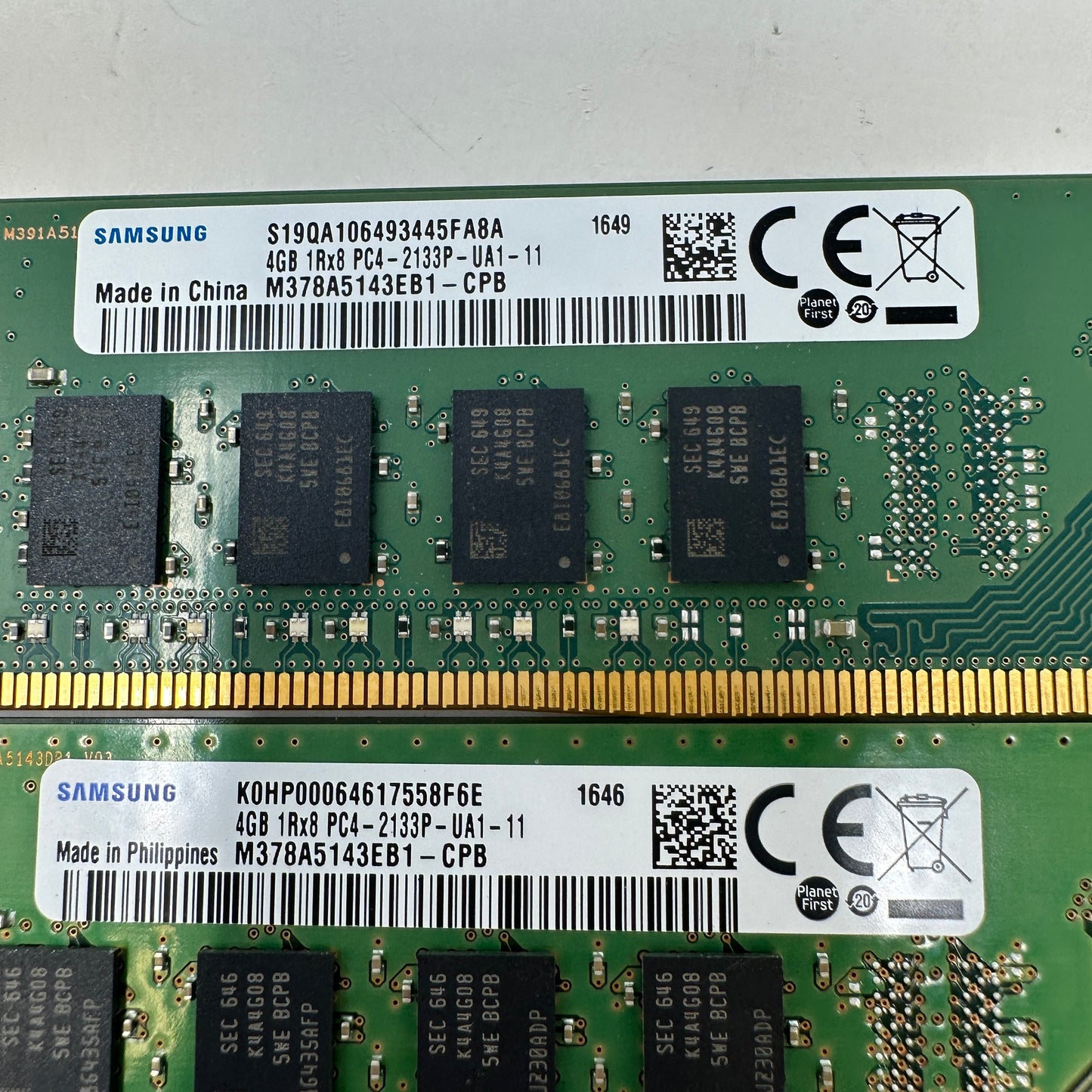 Samsung PC4-2133P-UA1 8GB (2x4GB) RAM DDR4 2133MHz M378A5143EB1-CPB