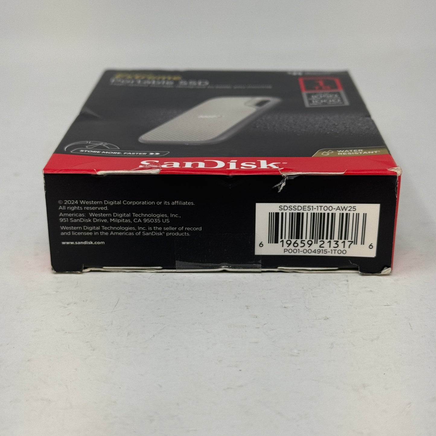 New SanDisk Portable Extreme Portable SSD 1TB USB 3.2 Gen 2 SSD SDSSDE51-1T00-AW25