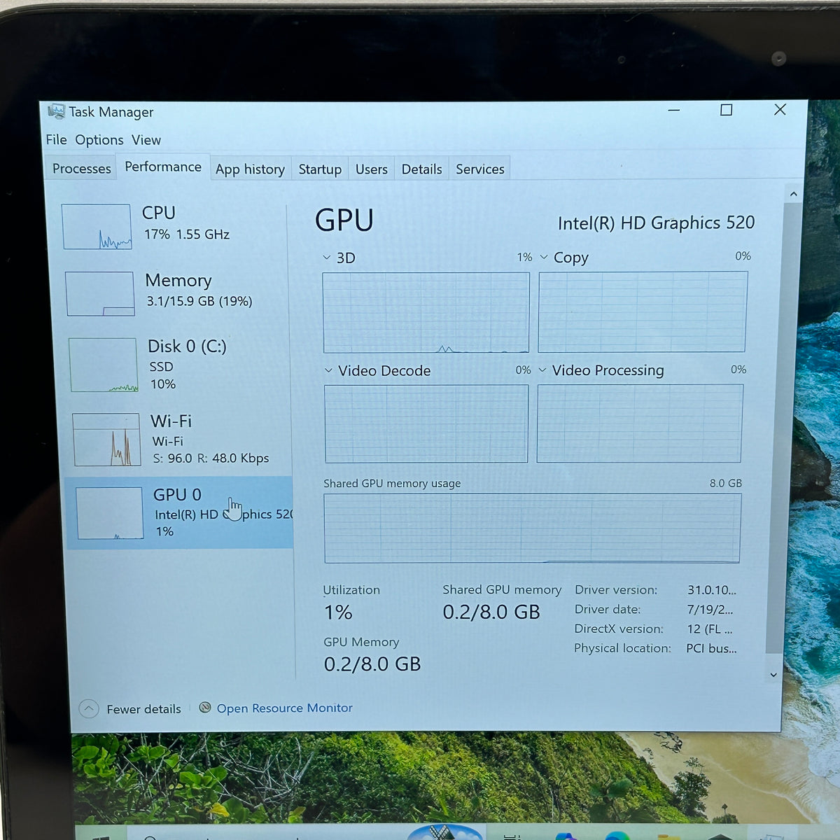 HP Spectre X360 13.3" i7-6500U 2.5GHz 16GB RAM 512GB SSD Laptop