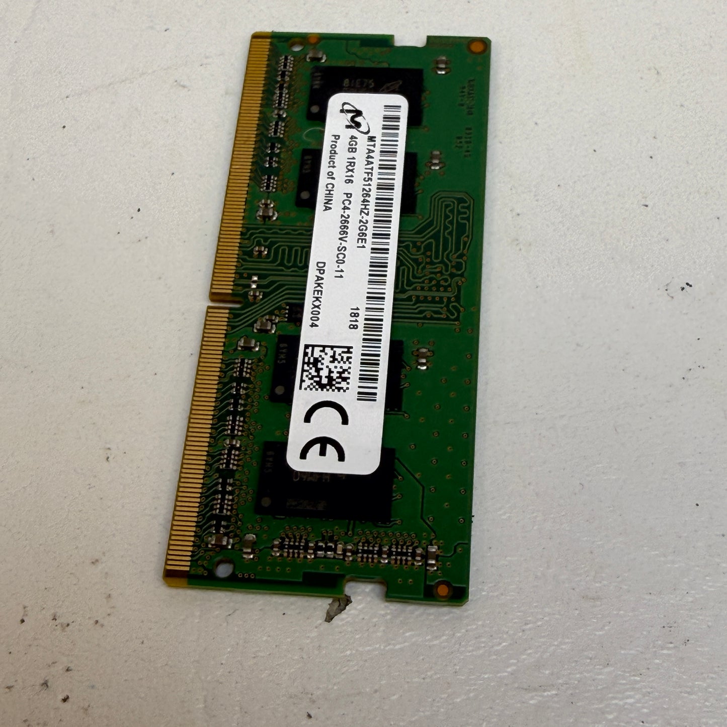 Micron MTA4ATF51264HZ-2G6E1 4GB RAM DDR4 2666MHz