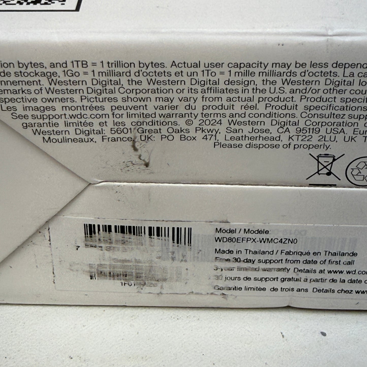 New Western Digital WD 3.5" WD Red Plus 8TB SATA III 6Gbps HDD WD80EFPX