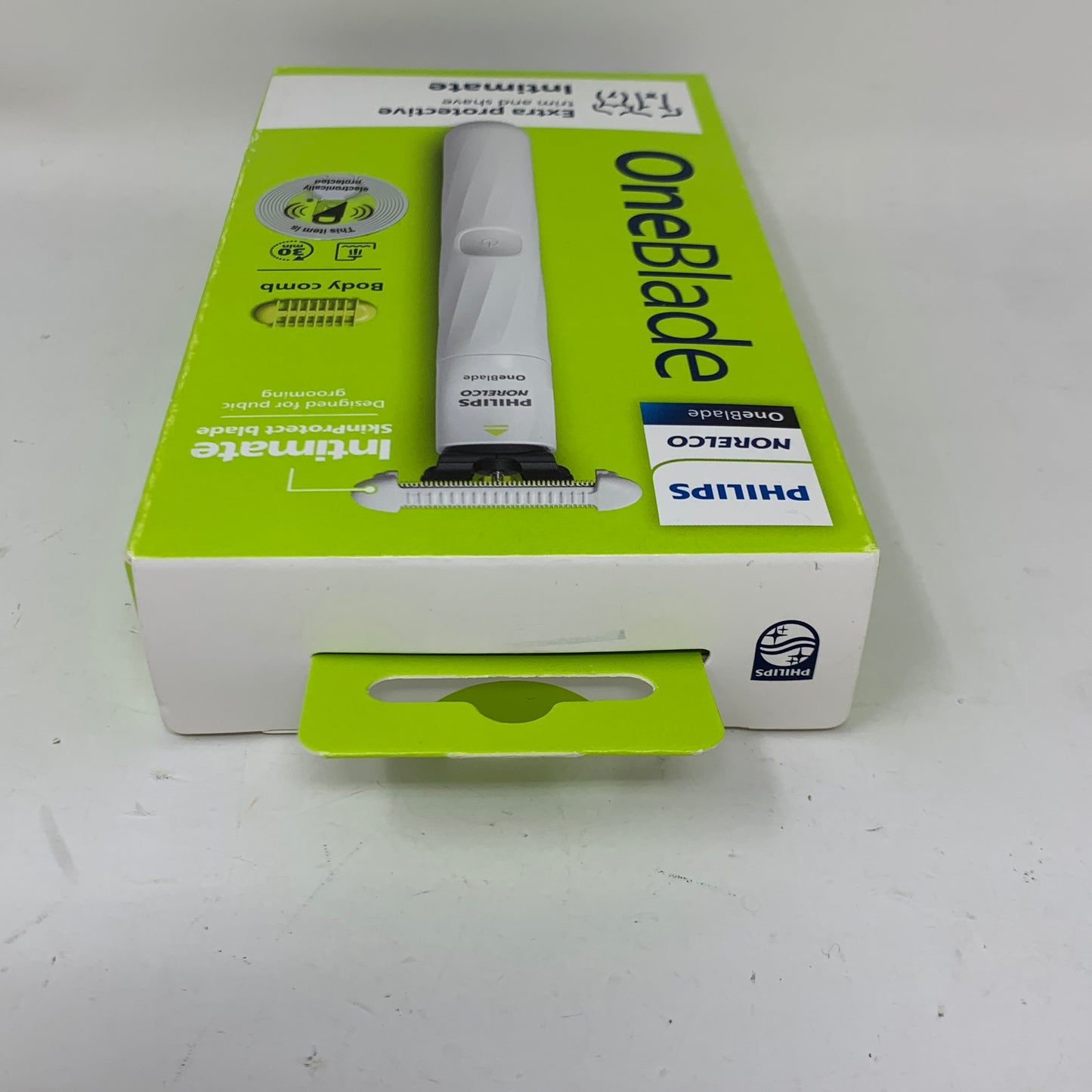 New Philips Norelco One Blade Electric Rechargeable Pubic Groomer QP1924/70