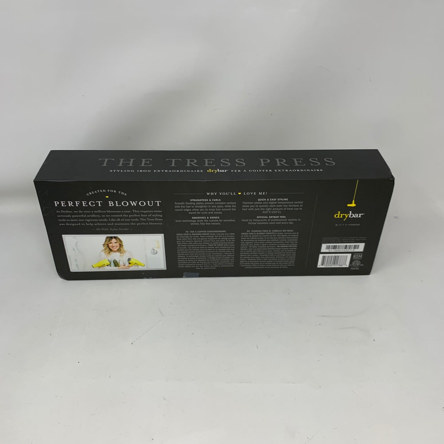 New The Tress Press Styling Iron Straightener 900-1040-4