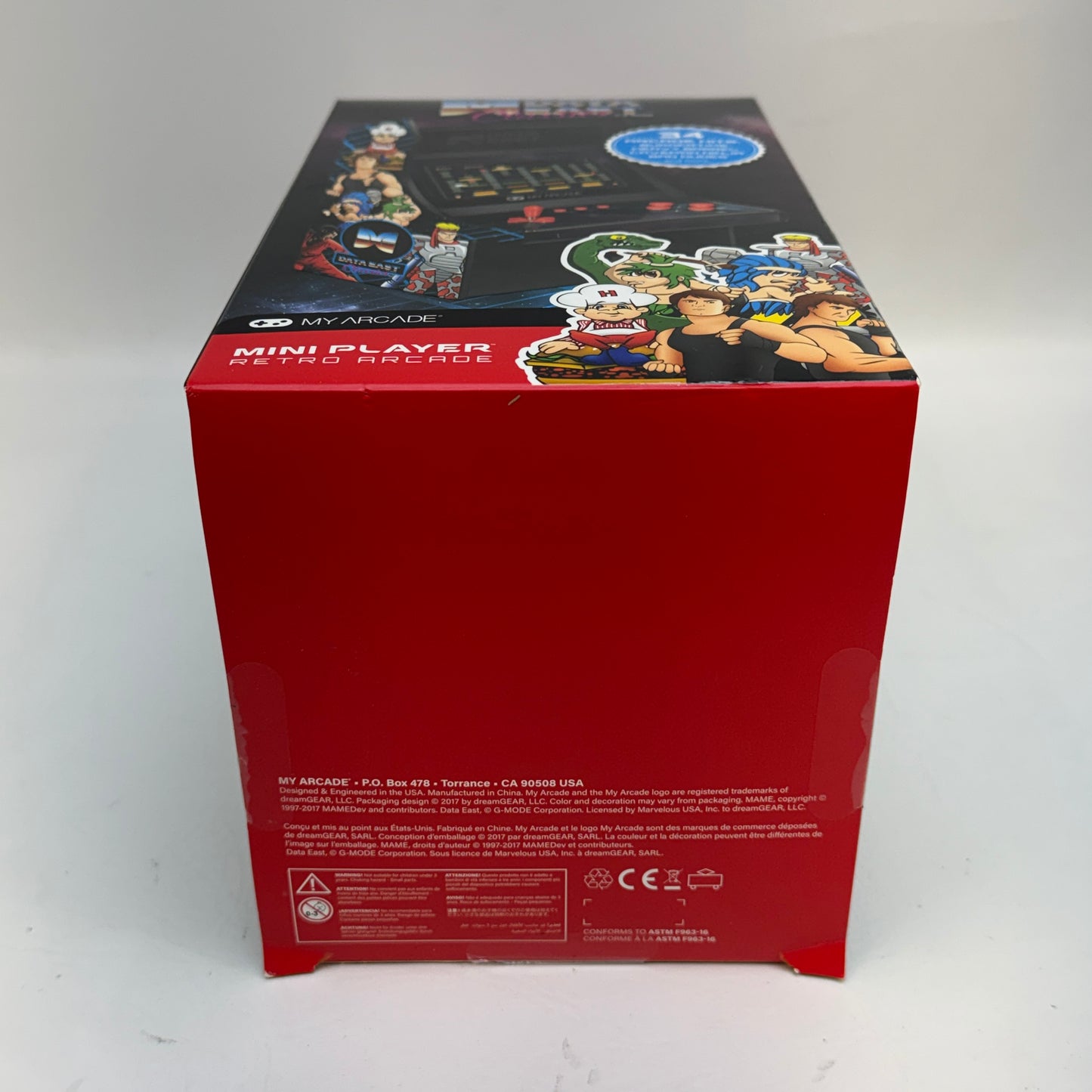 New My Arcade Data East Classics Mini Player Retro Arcade Cabinet 34 Games 3200