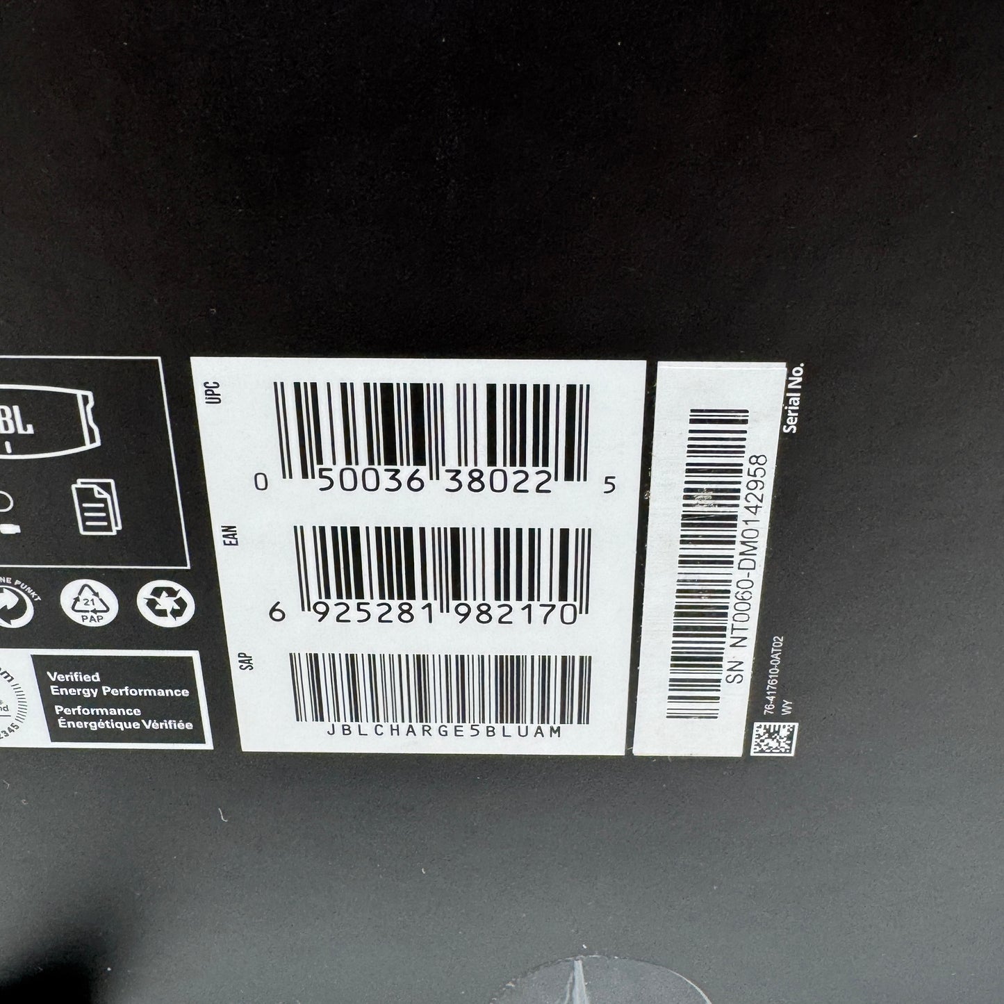 New JBL Charge 5 Portable Wireless Bluetooth Speaker Blue JBLCHARGE5BLUAM