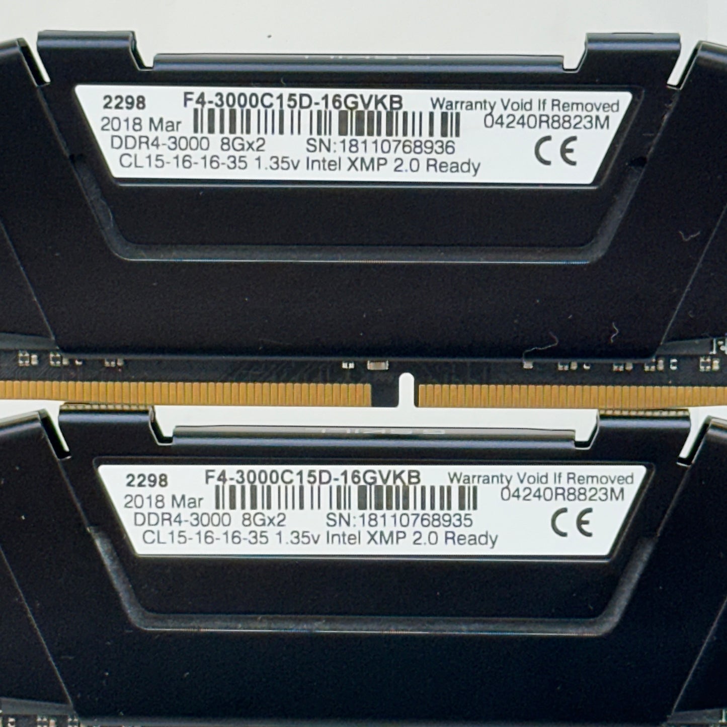 G.Skill Ripjaws V 16GB (2x8GB) RAM DDR4 2133MHz F4-3000C15D-16GVKB