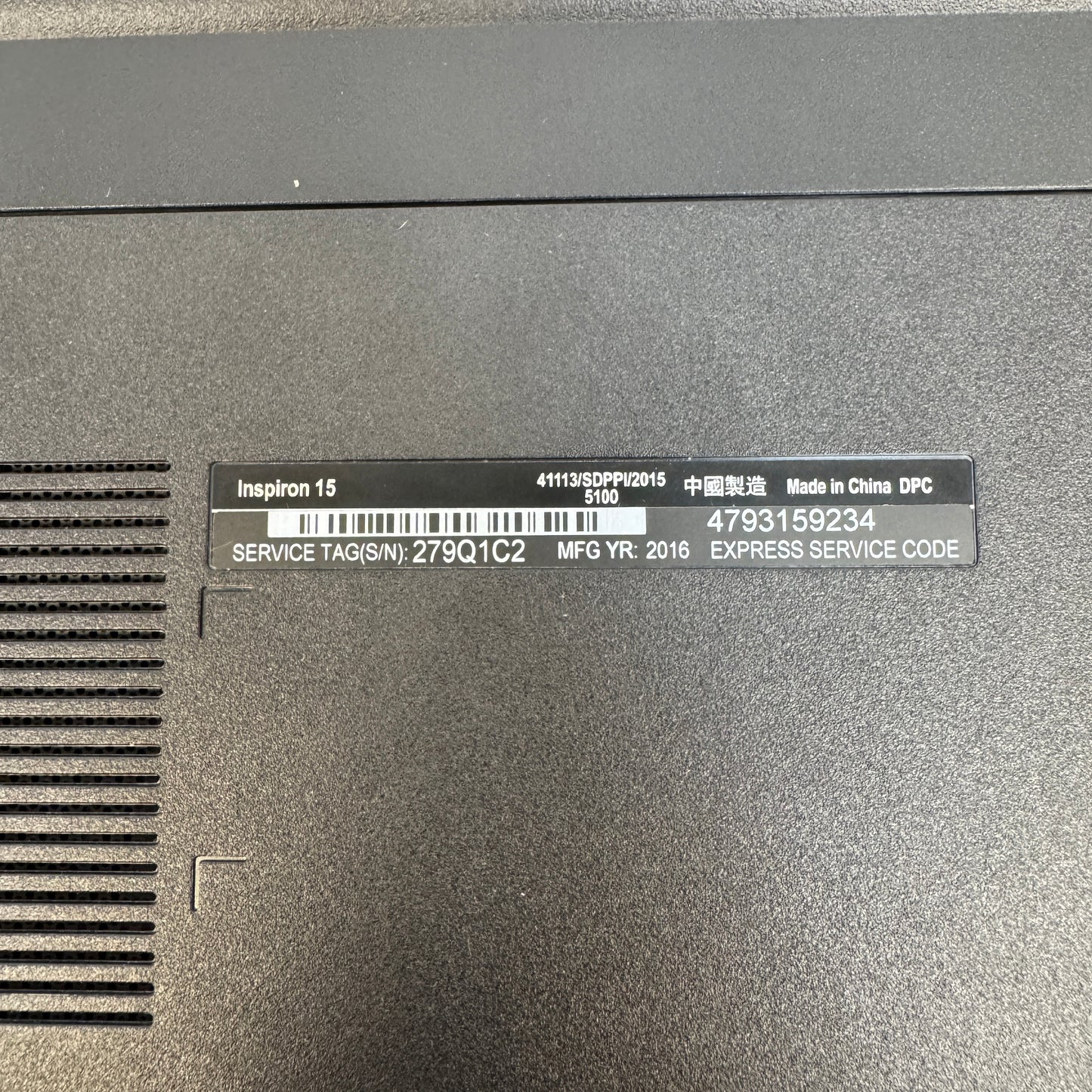 Dell Inspiron 3552 15.6" Pentium N3710 1.6GHz 4GB RAM 500GB HDD