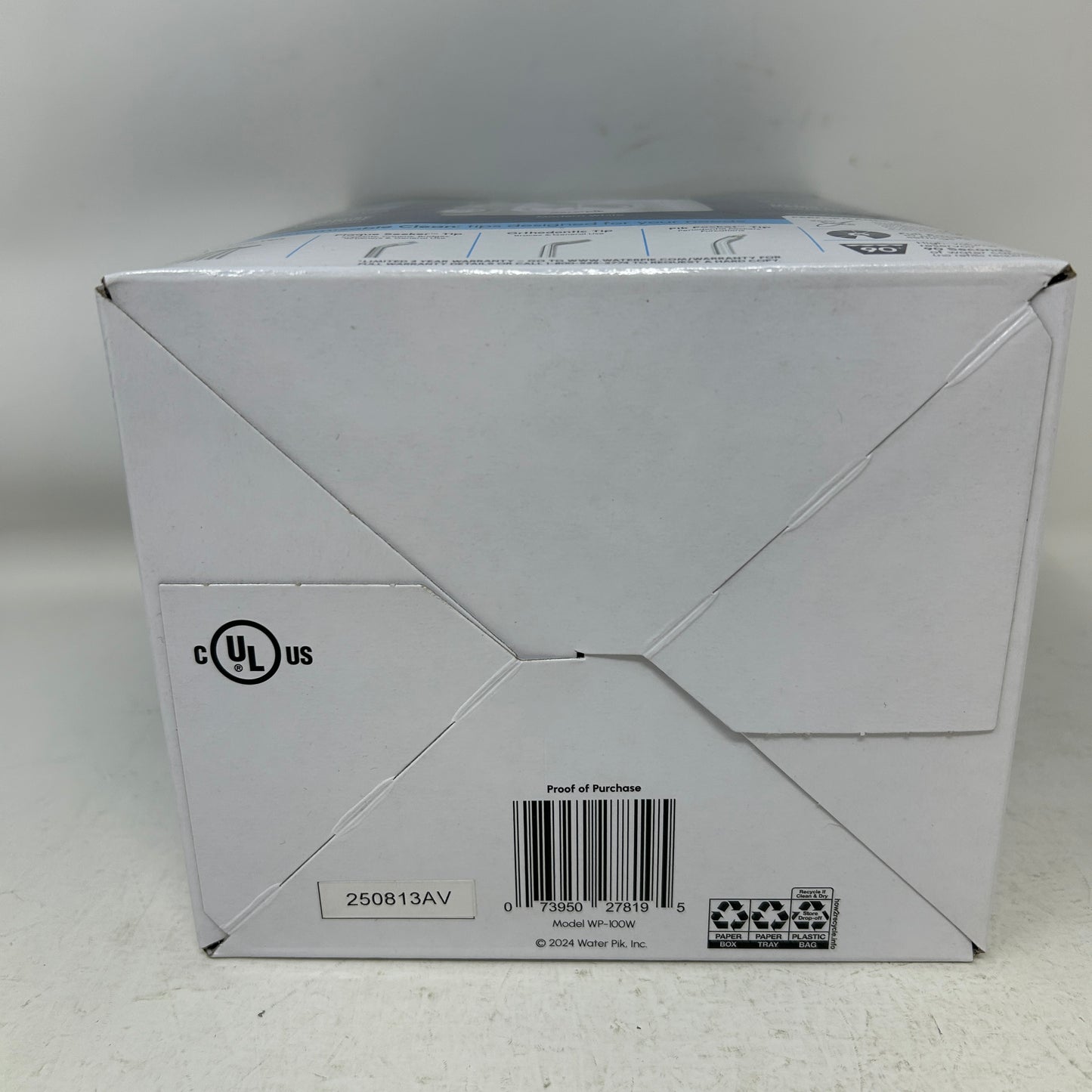 New Waterpik Ultra Water Flosser White WP-100 Dental Water Jet 10408420