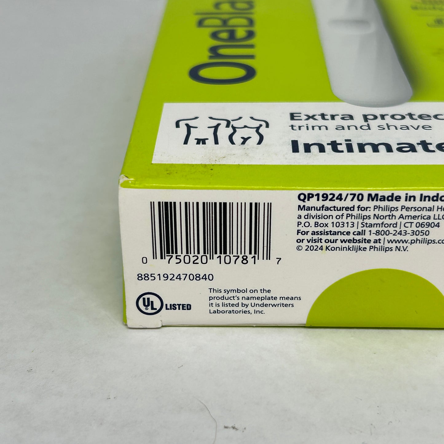 New Philips OneBlade Personal Body Groomer & Trimmer QP1924/70