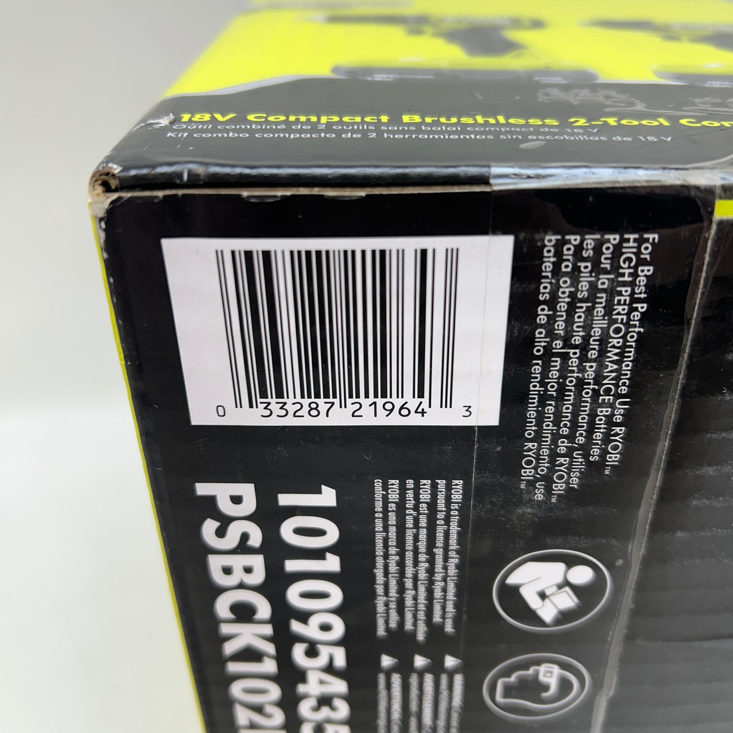 New Ryobi PSBCK102K2 18V ONE+ Compact Brushless 2-Tool Set