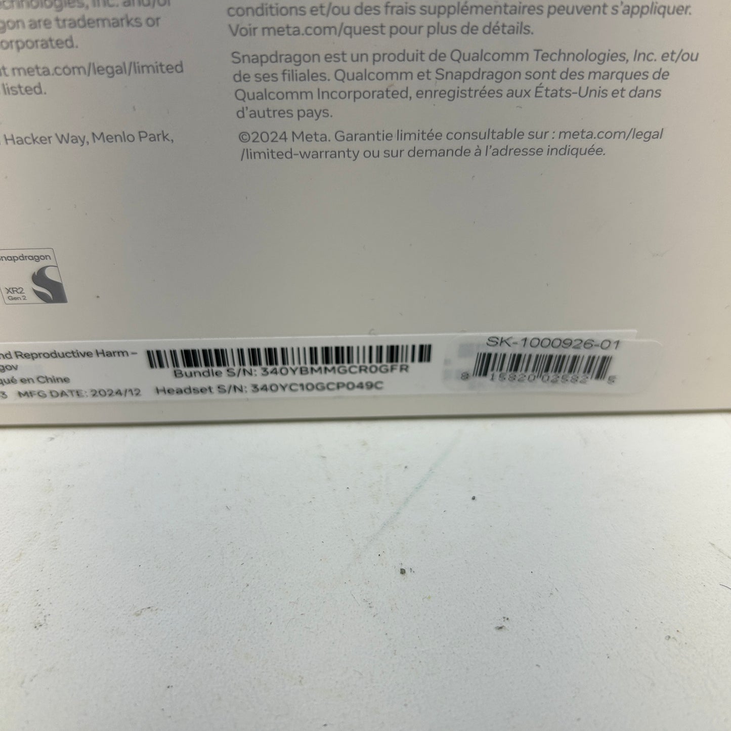 New Meta Quest 3S 128GB Standalone All-in-One VR Headset P97