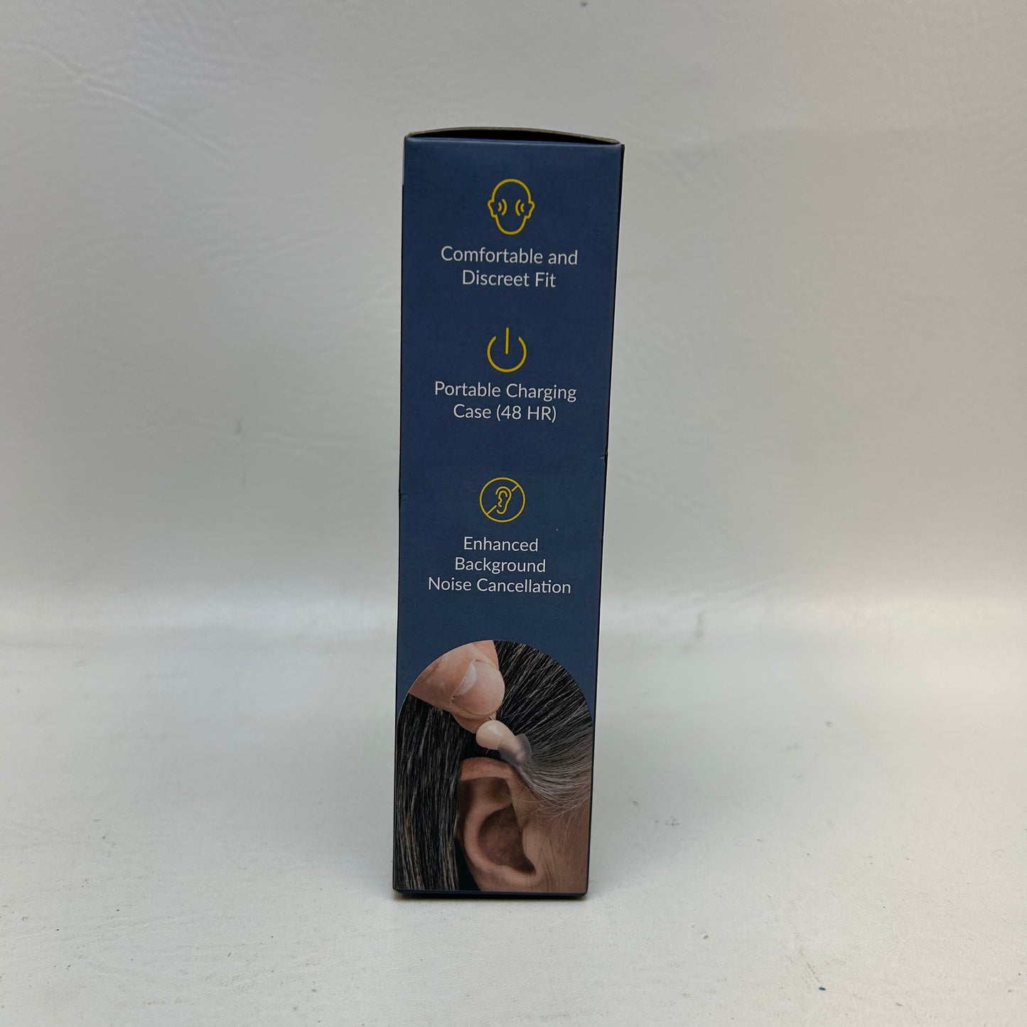 New Audien Atom Pro 2 OTC Hearing Aid Rechargeable Wireless Beige