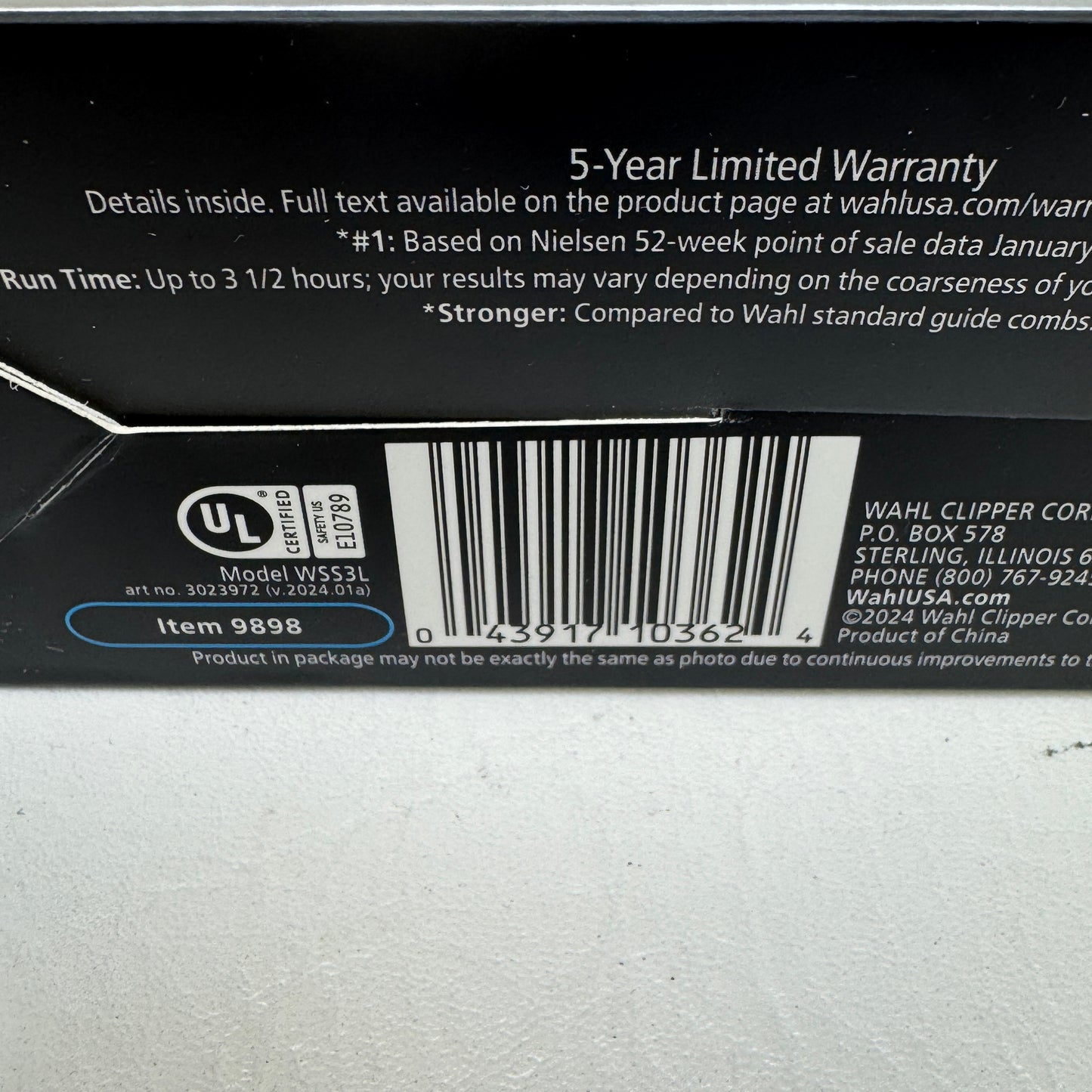 New Wahl Stainless Steel Lithium Ion WSS3L Waterproof All-In-One Trimmer