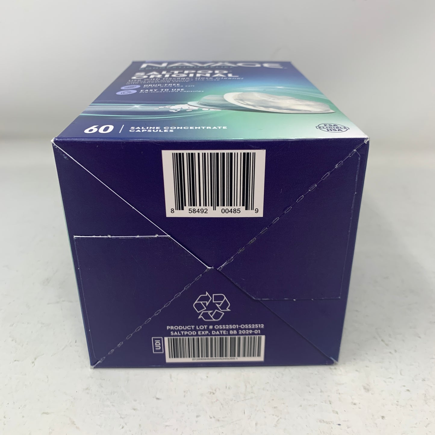 New Navage SaltPod Original 60 Count Saline Concentrate Capsules