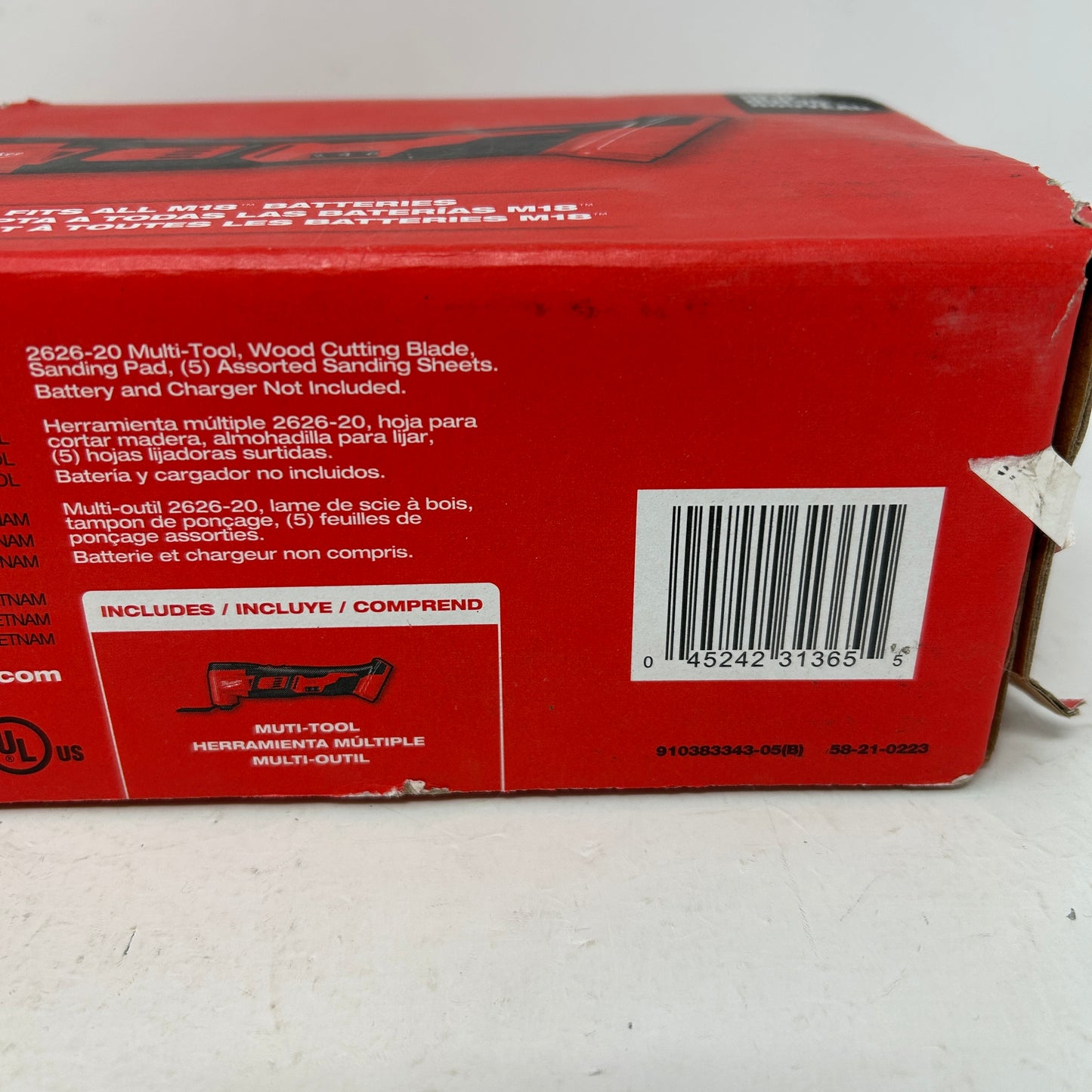New Milwaukee 2626-20 M18 18V Cordless Oscillating Multi-Tool