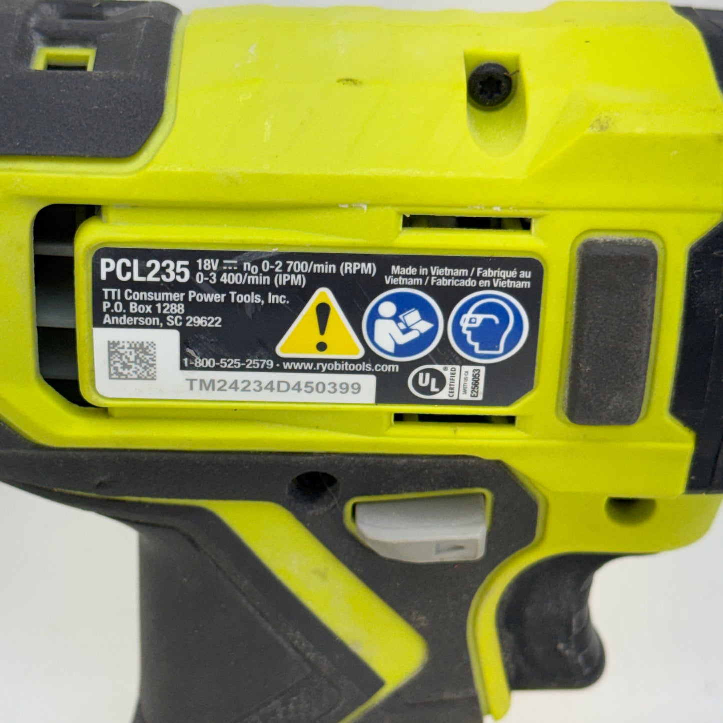 Ryobi PCL235K1 ONE+ 18V Cordless 1/4" Impact Driver Kit w/Battery & Charger