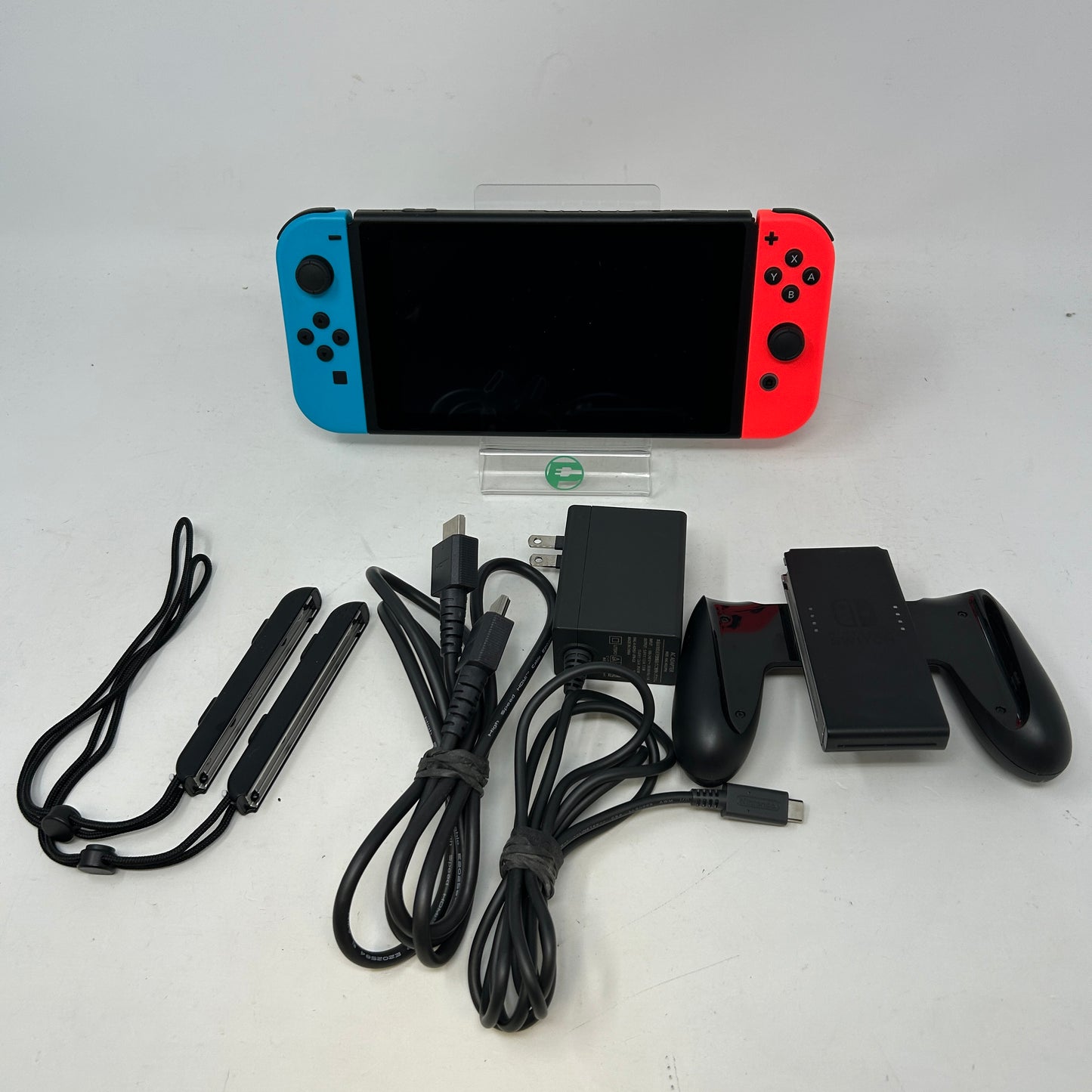 Nintendo Switch Neon Blue Red Joy-Con Console Bundle Original Box Xtreme Shield