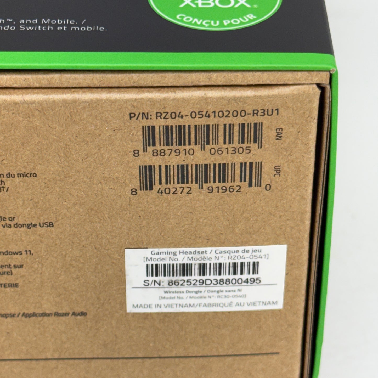 New Razer Blackshark V3 Black RZ04-0541 Wireless Esports Headset For Xbox