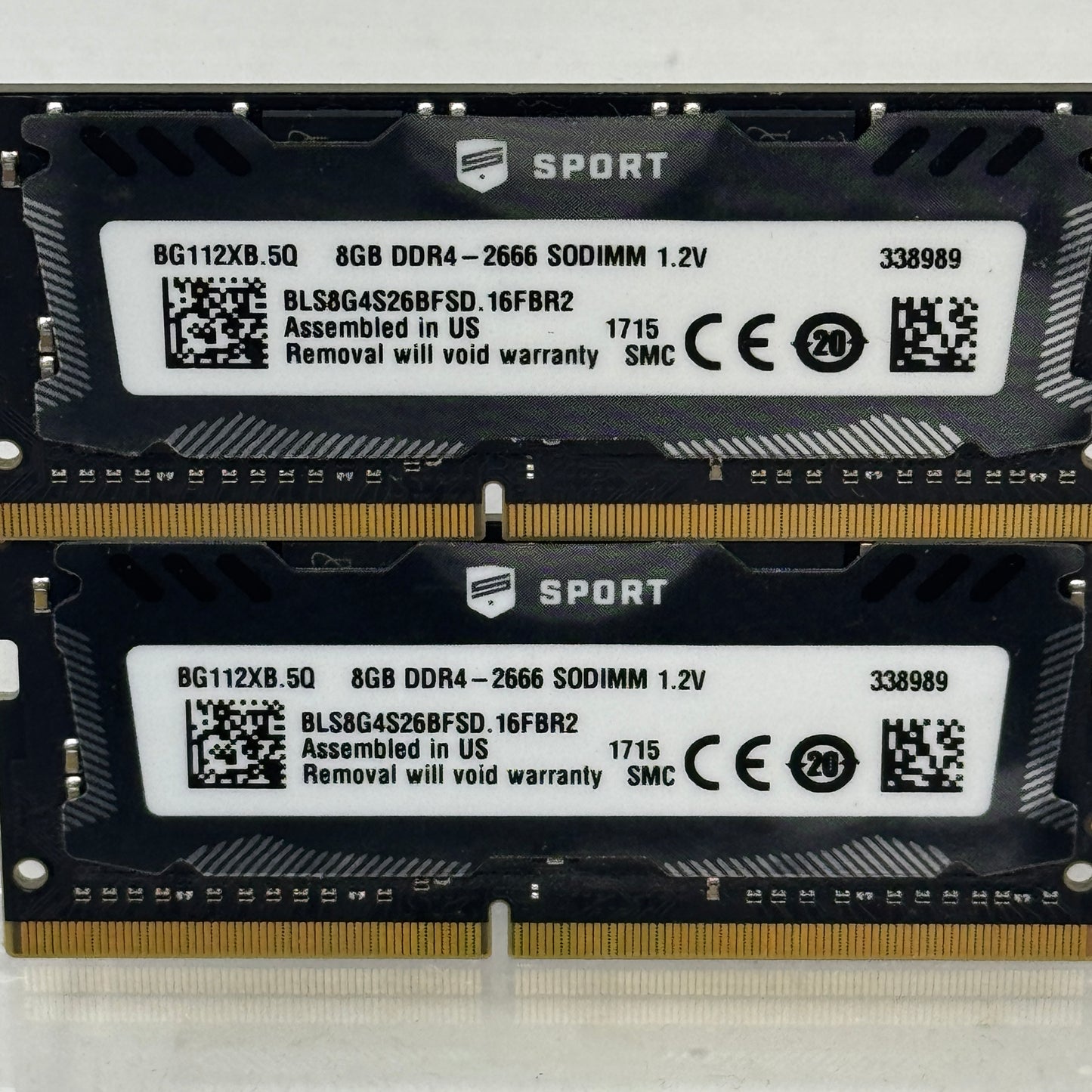 Micron Ballistix 8GB (1x8GB) RAM DDR4 2666MHz BLS8G4S26BFSD