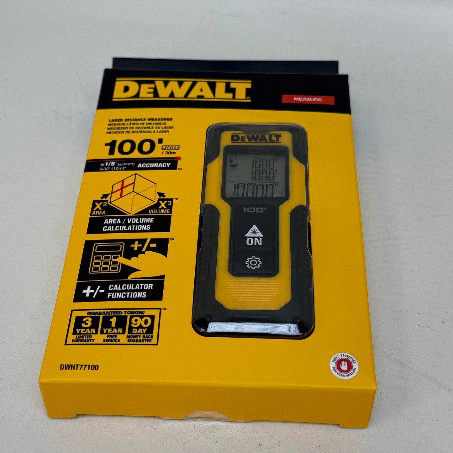 New DeWalt DWHT77100 100 ft. Laser Distance Measurer