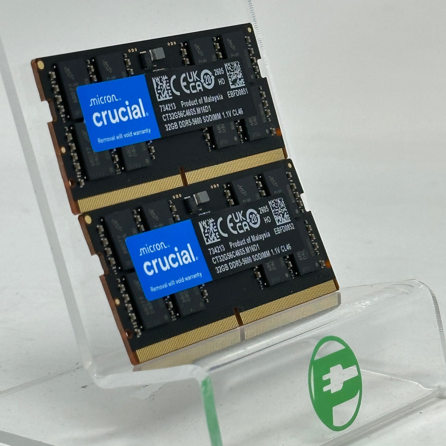 Crucial Micro 64GB (2x32GB) RAM DDR5 5600MHz CT32G56C46S5.M16D1