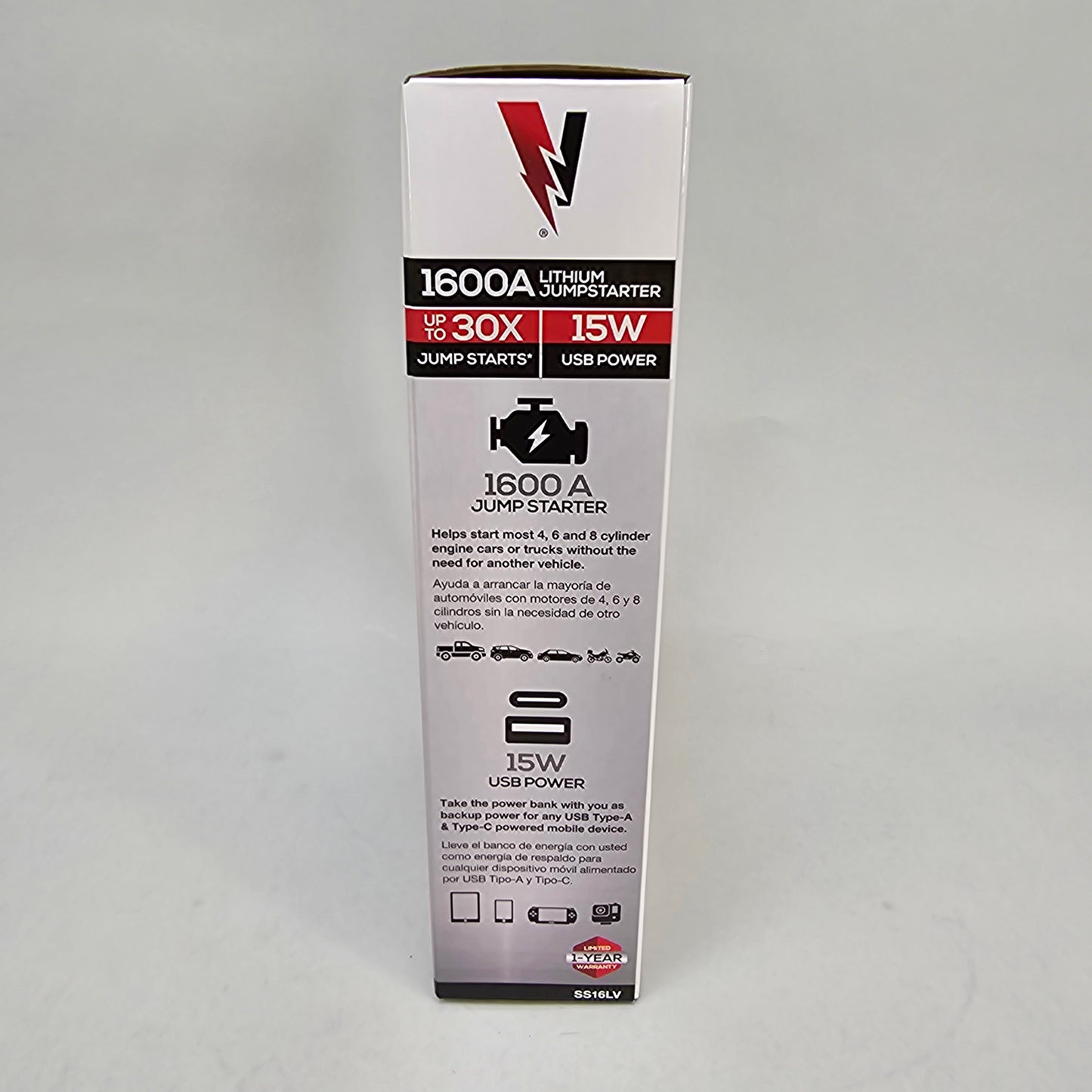 New Vector SS16LV 1600A Lithium Jump Starter