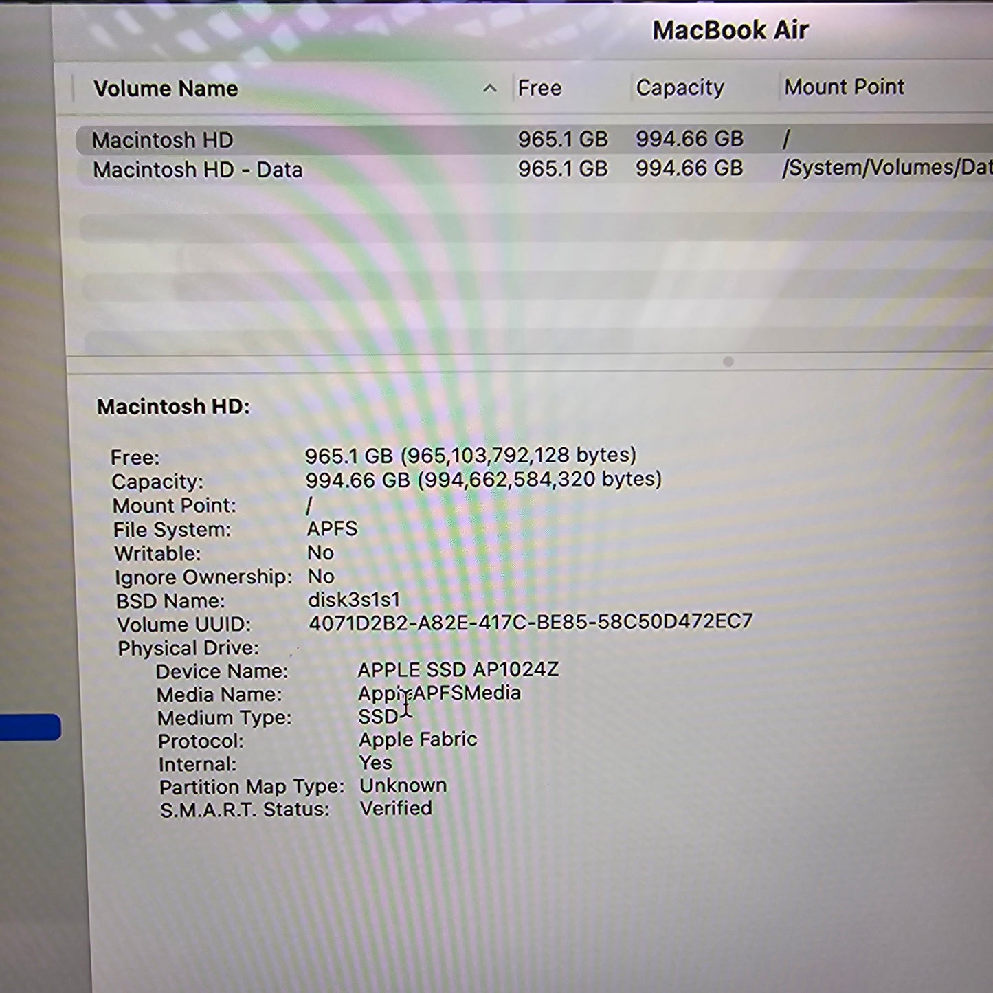 2022 Apple MacBook Air 13.6" M2 8C GPU 3.5GHz 8GB RAM 1TB SSD A2681