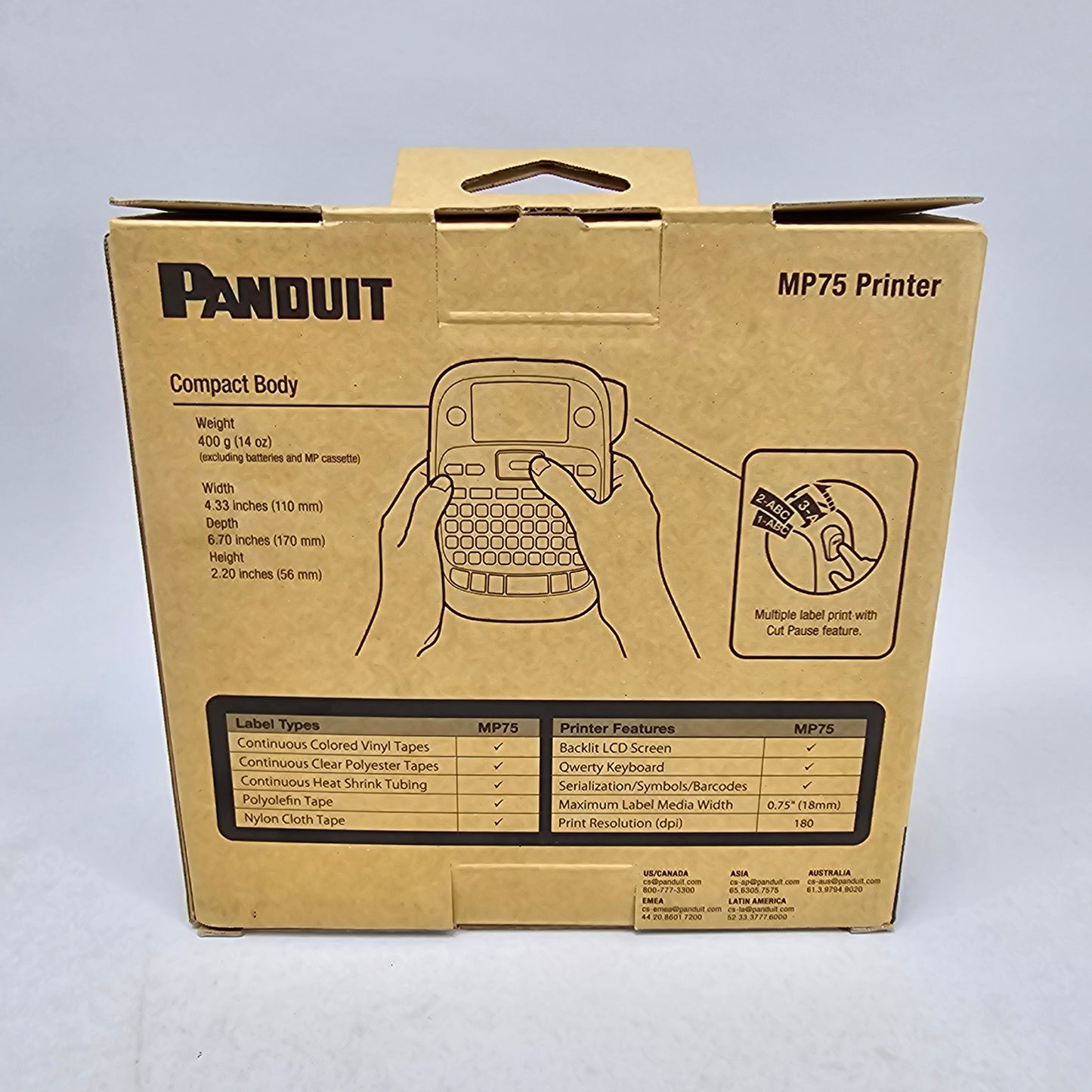 New Panduit MP75 Printer