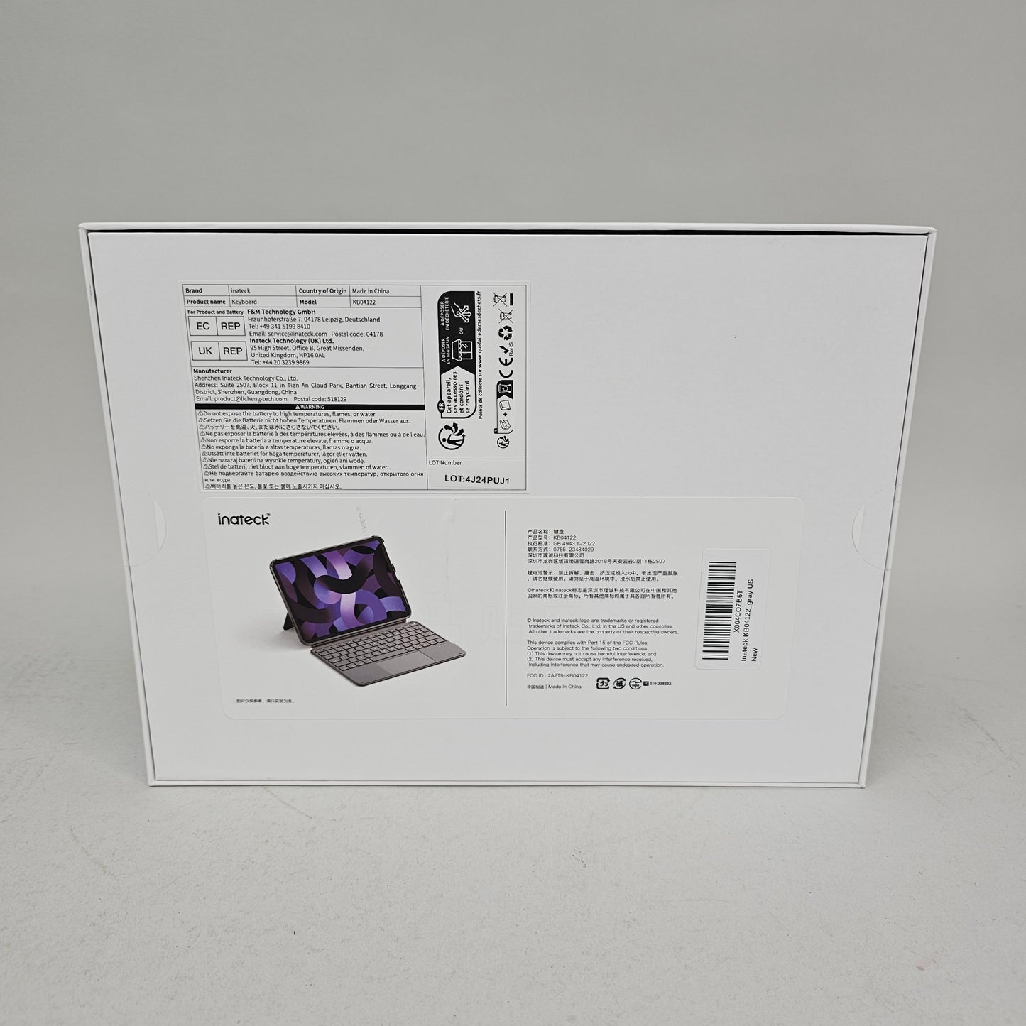 New Inateck Keyboard KB04122