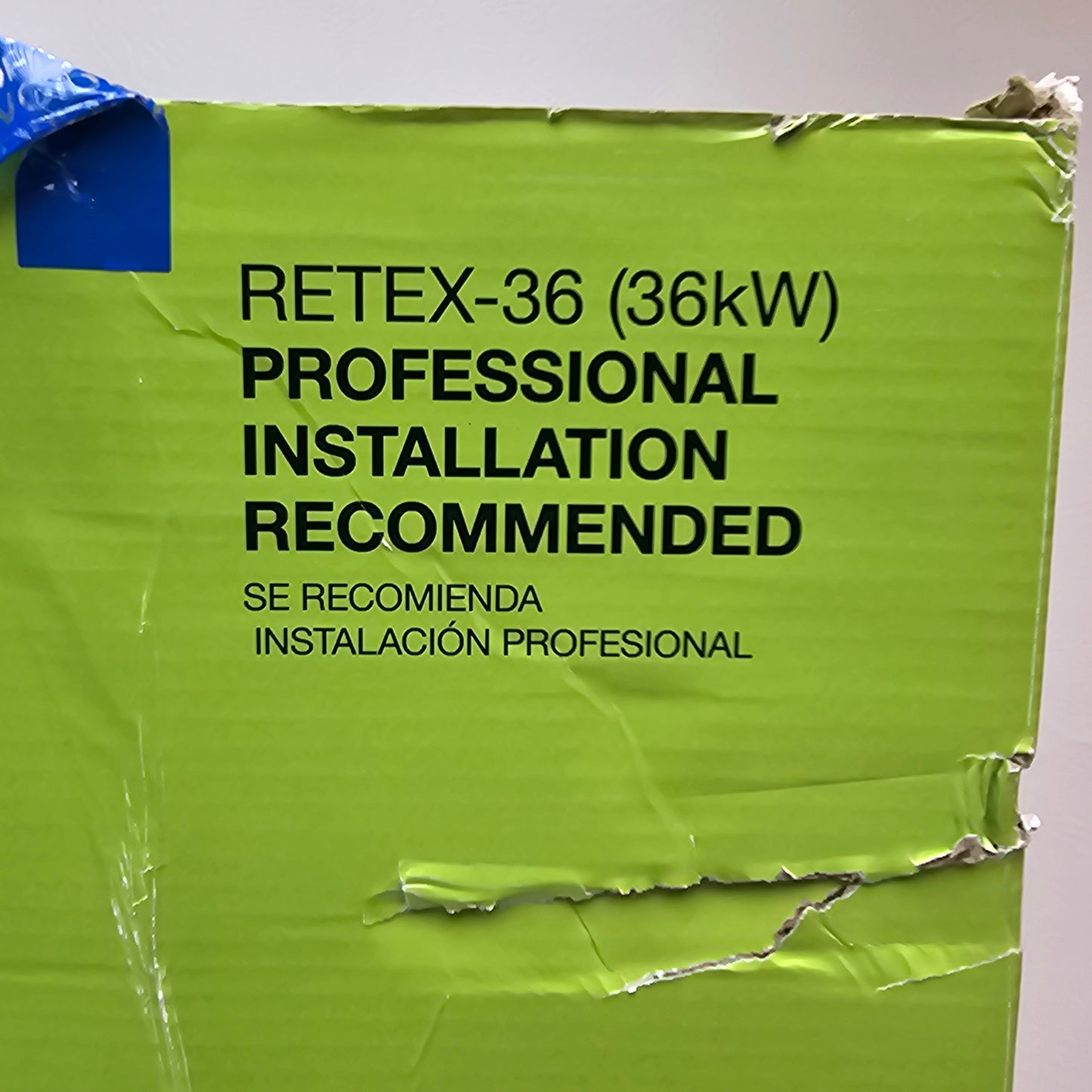New RHEEM RETEX-36 Tankless Water Heater/Boiler