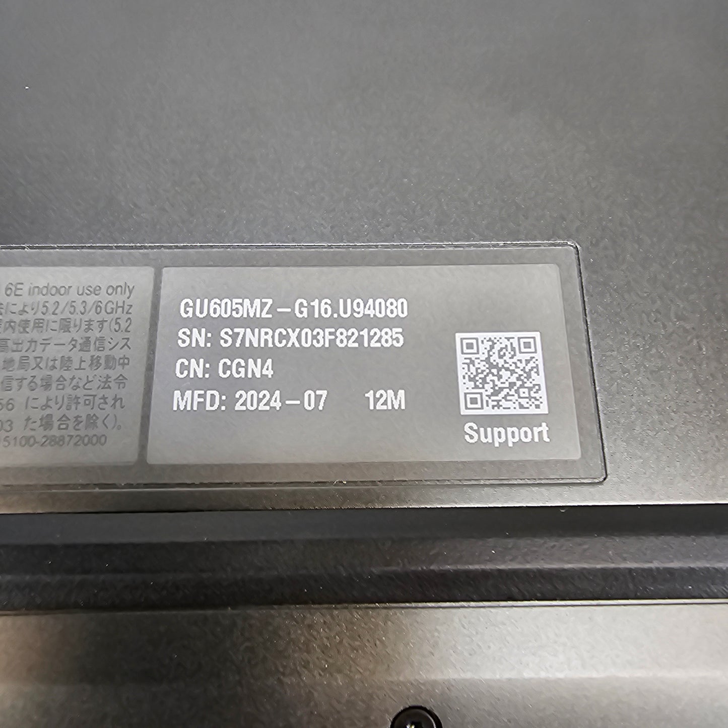 ASUS ROG Zephyrus G16 90nr0ir5-m00420 Ultra 9 185H 32GB RAM 1TB SSD RTX 4080