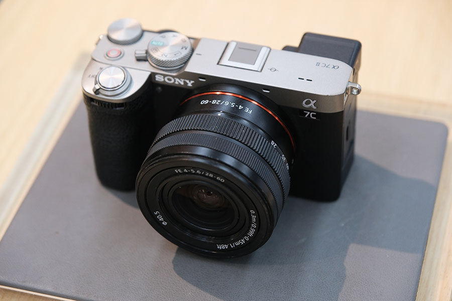 Mirrorless digital camera displayed for resale at PayMore Reston