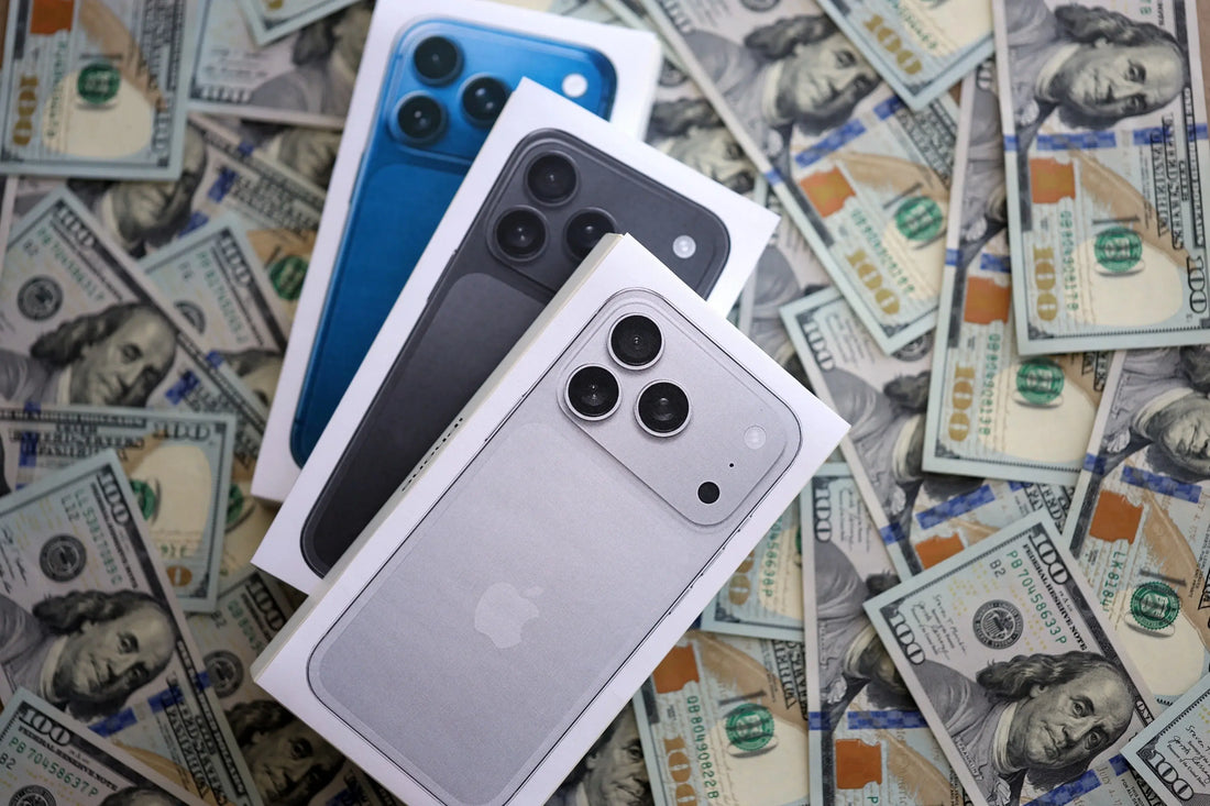 Collection of iPhone 11 and newer devices displayed at PayMore Reston