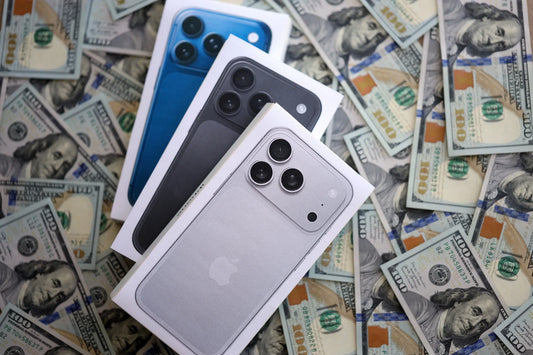 Collection of iPhone 11 and newer devices displayed at PayMore Reston