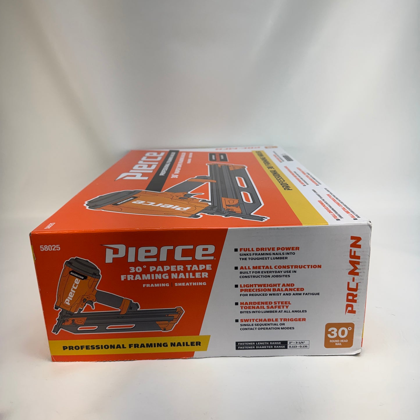 New Pierce 58025 30 Degree Paper Tape Framing Nailer