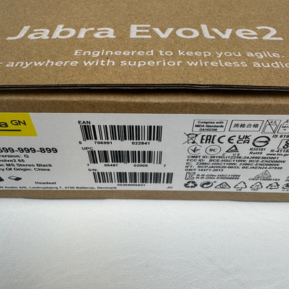 New Jabra Evolve2 65 Computer Headset Black HSC11OW