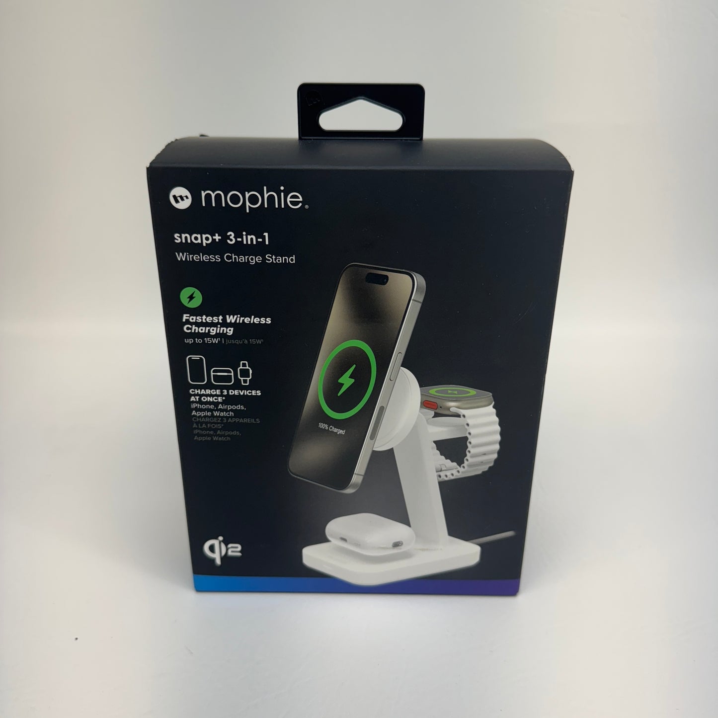 New Mophie Snap+ 3 in 1 Wireless Charge Stand 	401313542