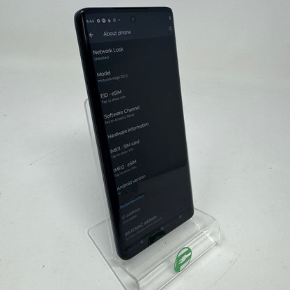 Factory Unlocked Motorola Edge 2023 256GB 14 Black XT2305-1