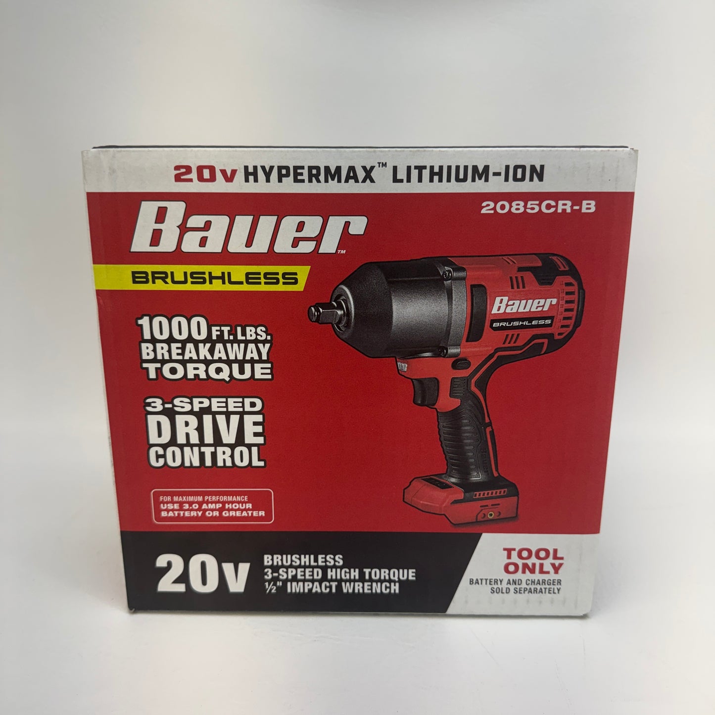 New Bauer 2085CR-B 20V 1/2" Impact Wrench