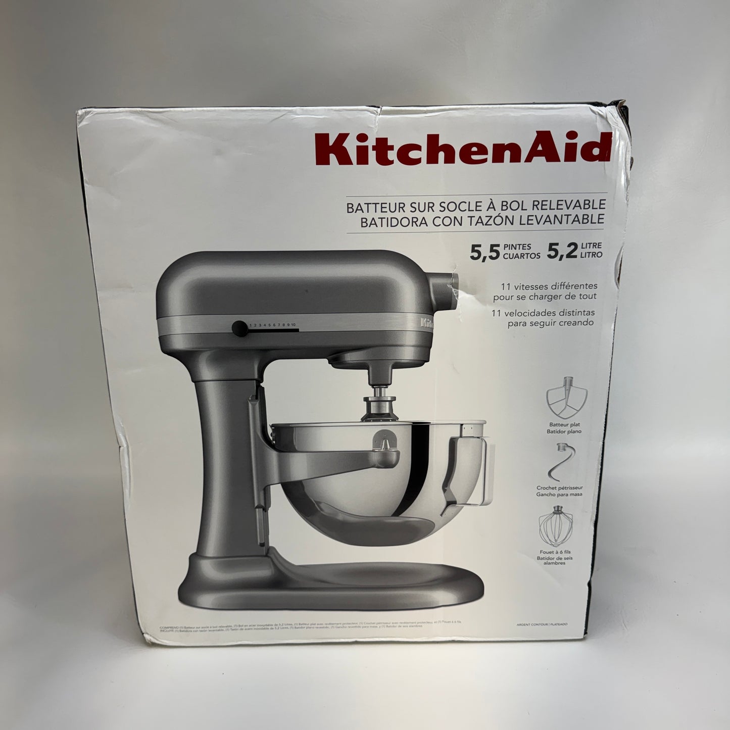 New KitchenAid Bowl-lift Stand Mixer Bowl-Lift Stand Mixer KSM55SXXXCU0