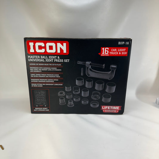 New ICON BJJP-16 Master Ball Joint and Universal Joint Press Set