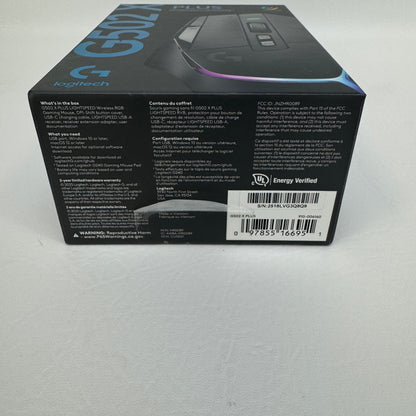 New Logitech G502X Plus Black MR0089 For PC and Mac