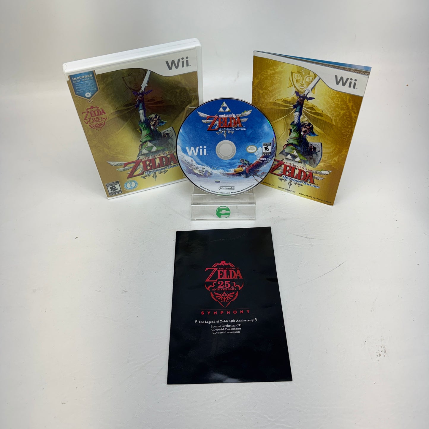 Zelda Skyward Sword 25th Anniversary (No Bonus CD Soundtrack) (Nintendo Wii, 2011)