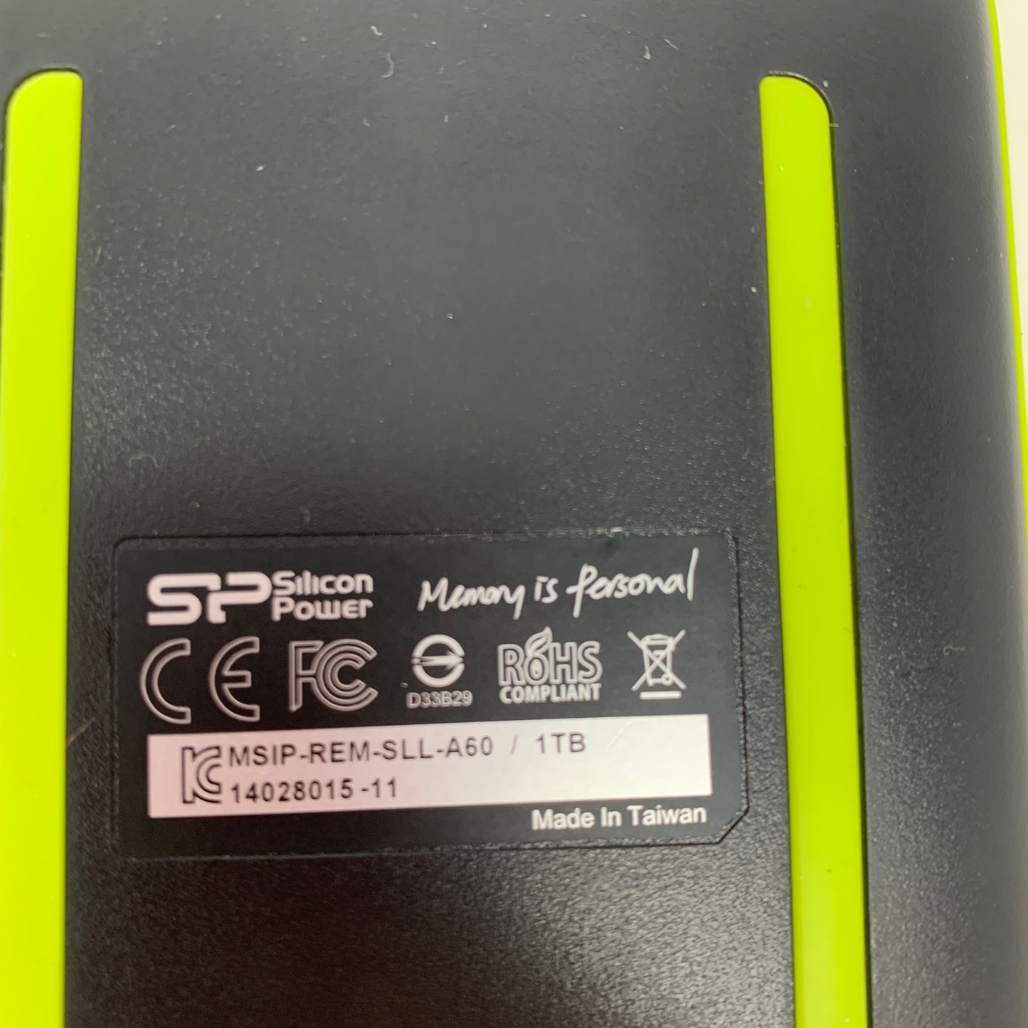 Silicon Power External Armor A60 1TB USB-B to USB-A HDD MSIP-REM-SLL-A60