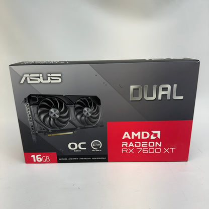 Asus Radeon RX 7600 XT 16GB GDDR6 Graphics Card DUAL-RX7600XT-016G