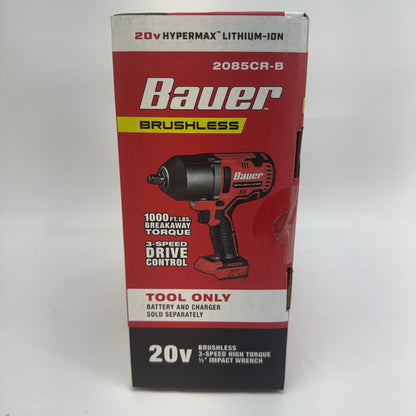 New Bauer 2085CR-B 20V 1/2" Impact Wrench